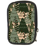 Christmas Vector Seamless Tree Pattern Compact Camera Leather Case