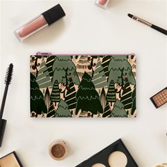 Christmas Vector Seamless Tree Pattern Cosmetic Bag (Small) from ArtsNow.com Front