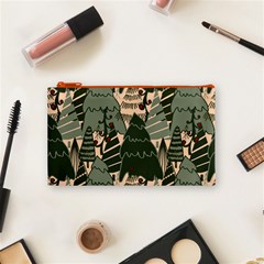 Christmas Vector Seamless Tree Pattern Cosmetic Bag (Small) from ArtsNow.com Front