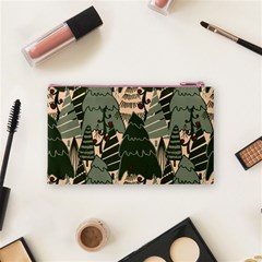 Christmas Vector Seamless Tree Pattern Cosmetic Bag (Small) from ArtsNow.com Back