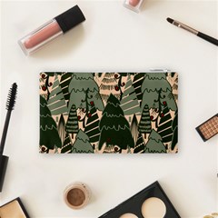 Christmas Vector Seamless Tree Pattern Cosmetic Bag (Small) from ArtsNow.com Back