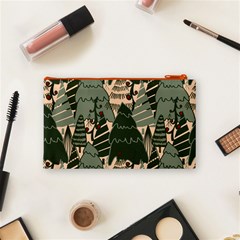 Christmas Vector Seamless Tree Pattern Cosmetic Bag (Small) from ArtsNow.com Back