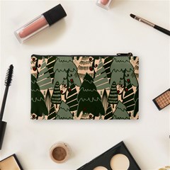 Christmas Vector Seamless Tree Pattern Cosmetic Bag (Small) from ArtsNow.com Back