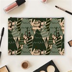 Christmas Vector Seamless Tree Pattern Cosmetic Bag (Large)