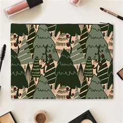 Christmas Vector Seamless Tree Pattern Cosmetic Bag (XL) from ArtsNow.com Back