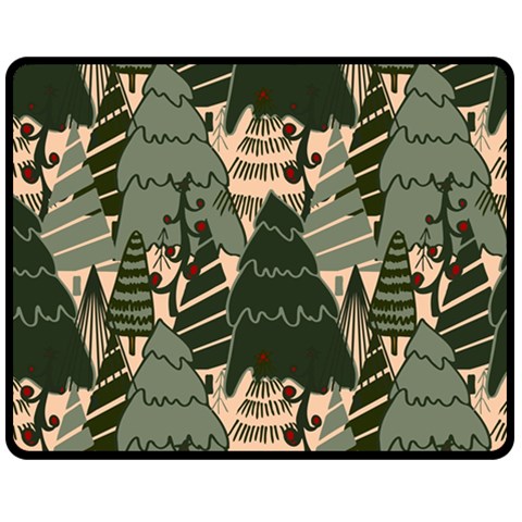 Christmas Vector Seamless Tree Pattern Fleece Blanket (Medium) from ArtsNow.com 60 x50  Blanket Front