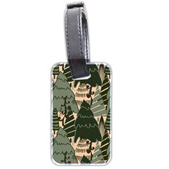 Christmas Vector Seamless Tree Pattern Luggage Tag (two sides) from ArtsNow.com Back