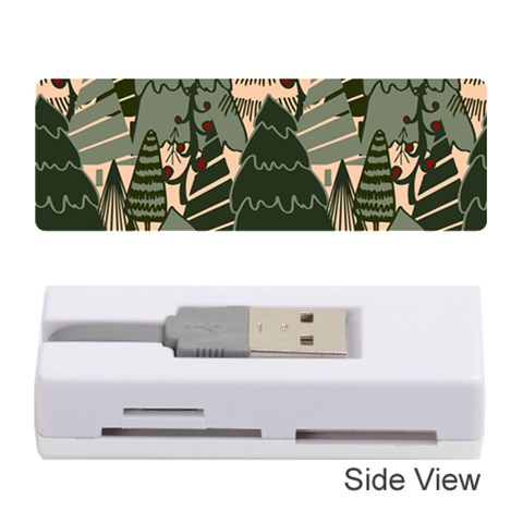 Christmas Vector Seamless Tree Pattern Memory Card Reader (Stick) from ArtsNow.com Front
