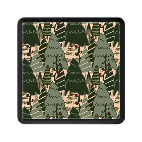 Christmas Vector Seamless Tree Pattern Memory Card Reader (Square) from ArtsNow.com Front