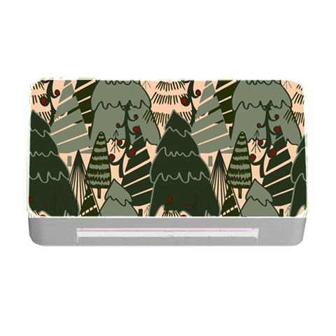 Christmas Vector Seamless Tree Pattern Memory Card Reader with CF from ArtsNow.com Front