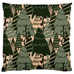 Christmas Vector Seamless Tree Pattern Large Cushion Case (One Side)