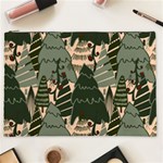 Christmas Vector Seamless Tree Pattern Cosmetic Bag (XXL)