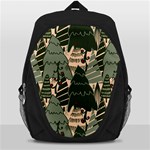 Christmas Vector Seamless Tree Pattern Backpack Bag