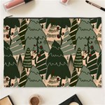 Christmas Vector Seamless Tree Pattern Cosmetic Bag (XXXL)