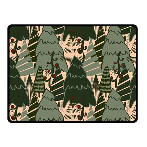 Christmas Vector Seamless Tree Pattern Two Sides Fleece Blanket (Small) from ArtsNow.com 45 x34  Blanket Front