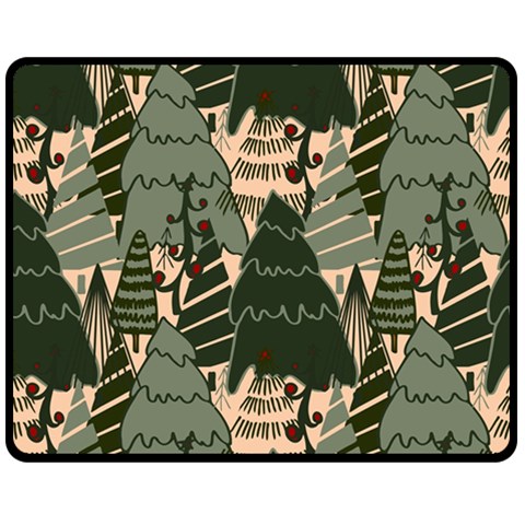 Christmas Vector Seamless Tree Pattern Two Sides Fleece Blanket (Medium) from ArtsNow.com 58.8 x47.4  Blanket Front