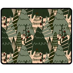 Christmas Vector Seamless Tree Pattern Two Sides Fleece Blanket (Medium) from ArtsNow.com 58.8 x47.4  Blanket Back
