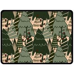 Christmas Vector Seamless Tree Pattern Two Sides Fleece Blanket (Large) from ArtsNow.com 80 x60  Blanket Back