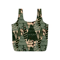 Christmas Vector Seamless Tree Pattern Full Print Recycle Bag (S) from ArtsNow.com Front
