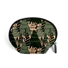 Christmas Vector Seamless Tree Pattern Accessory Pouch (Small) from ArtsNow.com Front