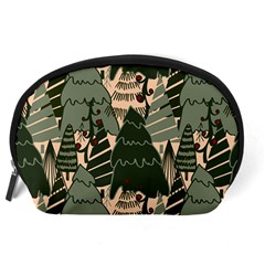 Christmas Vector Seamless Tree Pattern Accessory Pouch (Large) from ArtsNow.com Back