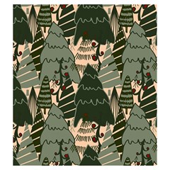 Christmas Vector Seamless Tree Pattern Drawstring Pouch (Medium) from ArtsNow.com Back