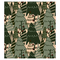 Christmas Vector Seamless Tree Pattern Drawstring Pouch (Large) from ArtsNow.com Back