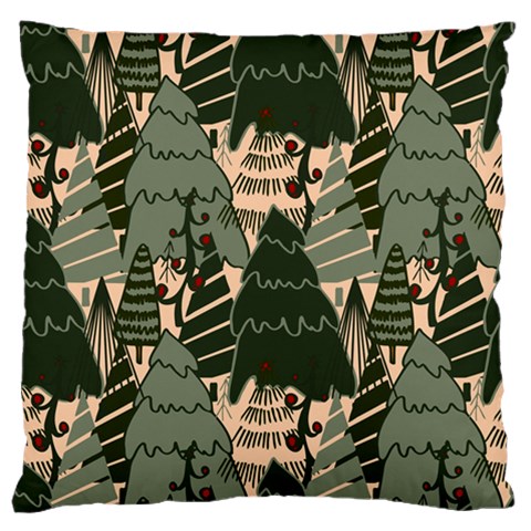 Christmas Vector Seamless Tree Pattern Standard Premium Plush Fleece Cushion Case (Two Sides) from ArtsNow.com Front