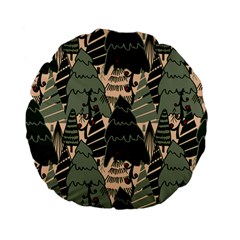 Christmas Vector Seamless Tree Pattern Standard 15  Premium Flano Round Cushions from ArtsNow.com Back