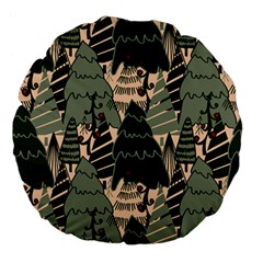 Christmas Vector Seamless Tree Pattern Large 18  Premium Flano Round Cushions from ArtsNow.com Front