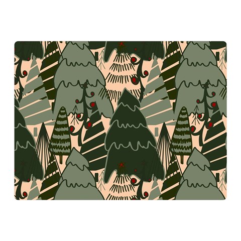 Christmas Vector Seamless Tree Pattern Two Sides Premium Plush Fleece Blanket (Mini) from ArtsNow.com 35 x27  Blanket Front