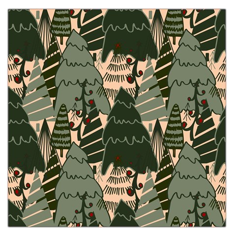 Christmas Vector Seamless Tree Pattern Square Satin Scarf (36  x 36 ) from ArtsNow.com Front