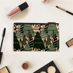 Christmas Vector Seamless Tree Pattern Cosmetic Bag (XS) from ArtsNow.com Back