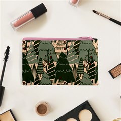 Christmas Vector Seamless Tree Pattern Cosmetic Bag (XS) from ArtsNow.com Back