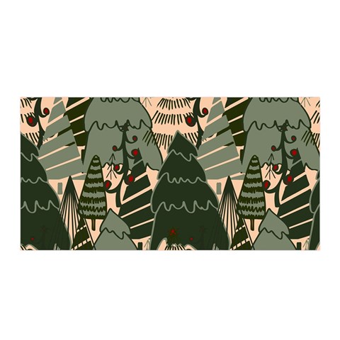 Christmas Vector Seamless Tree Pattern Satin Wrap 35  x 70  from ArtsNow.com Front