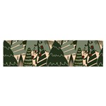 Christmas Vector Seamless Tree Pattern Oblong Satin Scarf (16  x 60 )