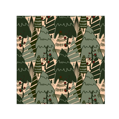 Christmas Vector Seamless Tree Pattern Square Satin Scarf (30  x 30 ) from ArtsNow.com Front