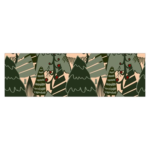 Christmas Vector Seamless Tree Pattern Toiletries Pouch from ArtsNow.com Hand Strap