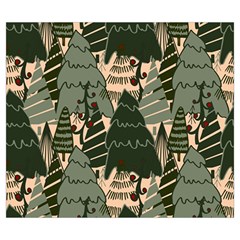 Christmas Vector Seamless Tree Pattern Zipper Large Tote Bag from ArtsNow.com Back