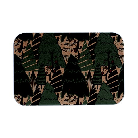 Christmas Vector Seamless Tree Pattern Open Lid Metal Box (Silver)   from ArtsNow.com Front