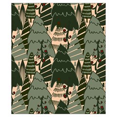 Christmas Vector Seamless Tree Pattern Drawstring Pouch (XS) from ArtsNow.com Back