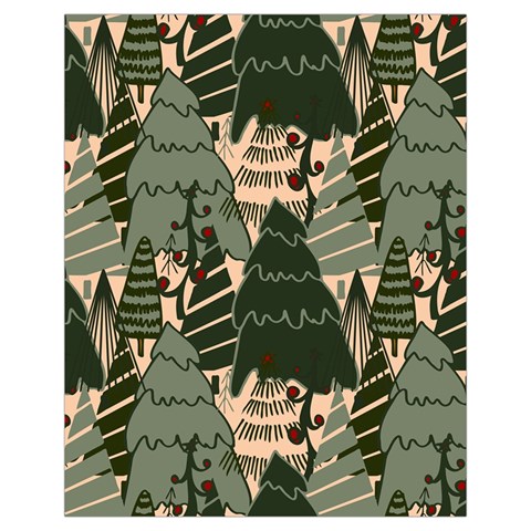 Christmas Vector Seamless Tree Pattern Drawstring Pouch (XL) from ArtsNow.com Front