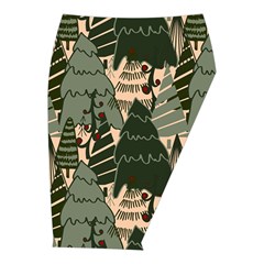 Christmas Vector Seamless Tree Pattern Midi Wrap Pencil Skirt from ArtsNow.com  Front Right 