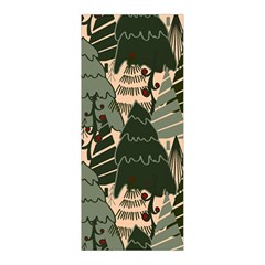 Christmas Vector Seamless Tree Pattern Pleated Skirt from ArtsNow.com Back Pleats