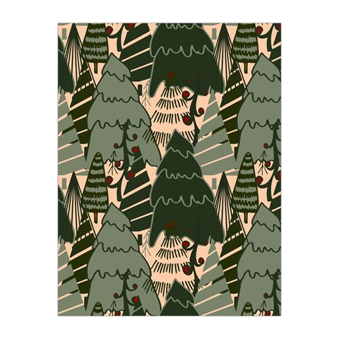 Christmas Vector Seamless Tree Pattern Medium Tapestry from ArtsNow.com Front