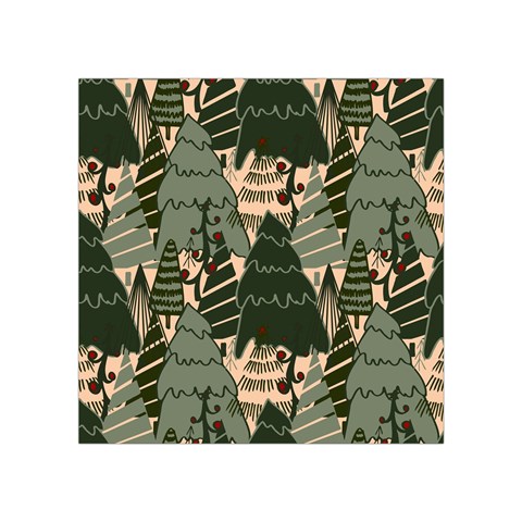 Christmas Vector Seamless Tree Pattern Square Tapestry (Small) from ArtsNow.com Front