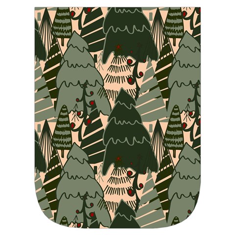Christmas Vector Seamless Tree Pattern Waist Pouch (Small) from ArtsNow.com Front Pocket