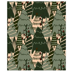 Christmas Vector Seamless Tree Pattern Waist Pouch (Small) from ArtsNow.com Back Strap