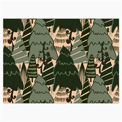 Christmas Vector Seamless Tree Pattern Roll Up Canvas Pencil Holder (L) from ArtsNow.com Front