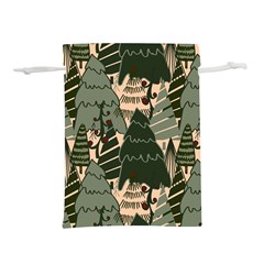 Christmas Vector Seamless Tree Pattern Lightweight Drawstring Pouch (L) from ArtsNow.com Back